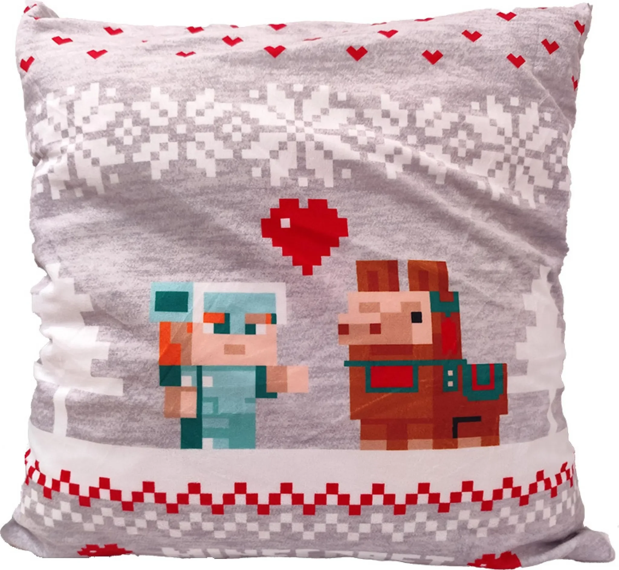 PHU Carbotex – Kissenbezug „Weihnachts-Blockwelt“ 40×40 cm