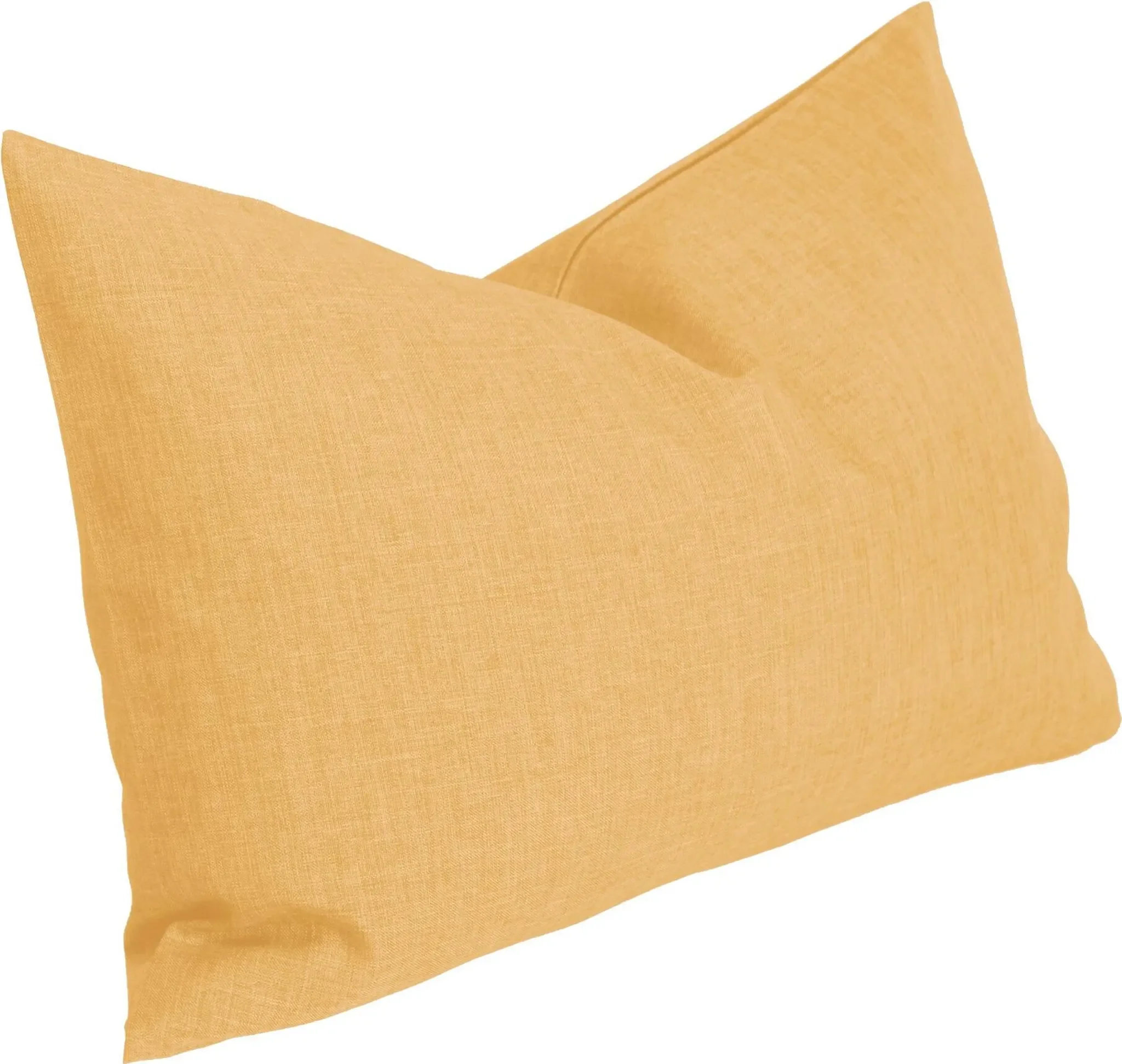 Haus & Deko – Kissenhülle Leinenoptik 30×50 cm Gelb