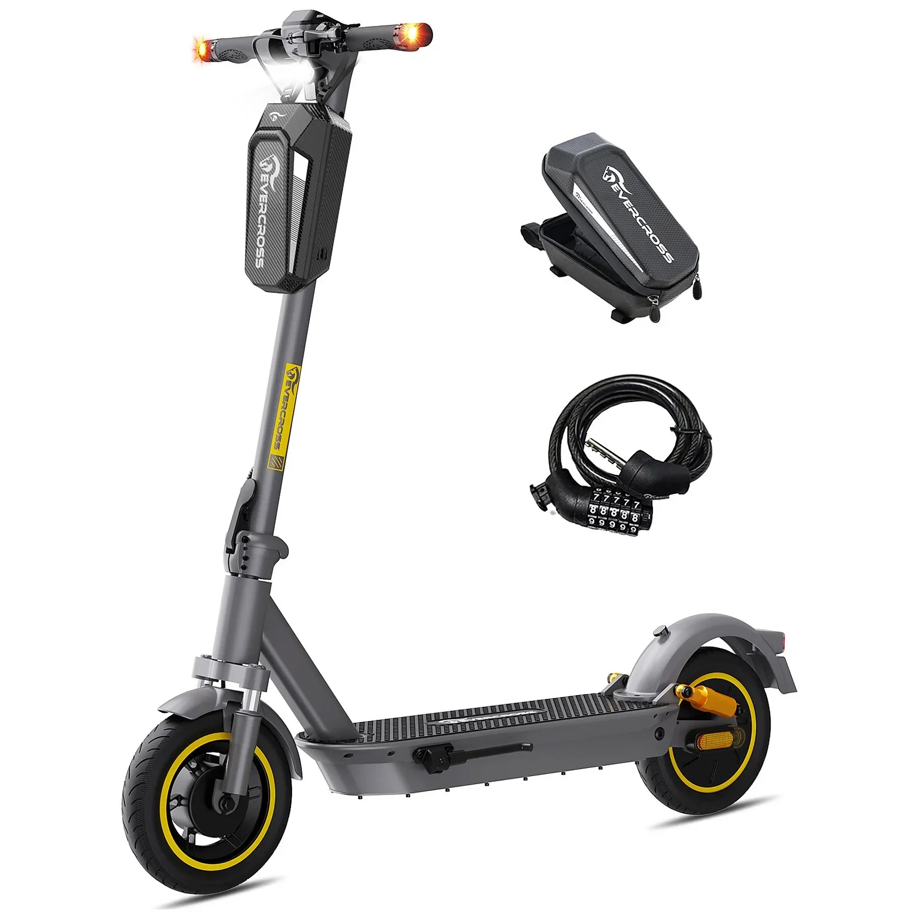 EVERCROSS TECH EV10S MAX E Scooter 10 Zoll Grau 27 Ah Akku