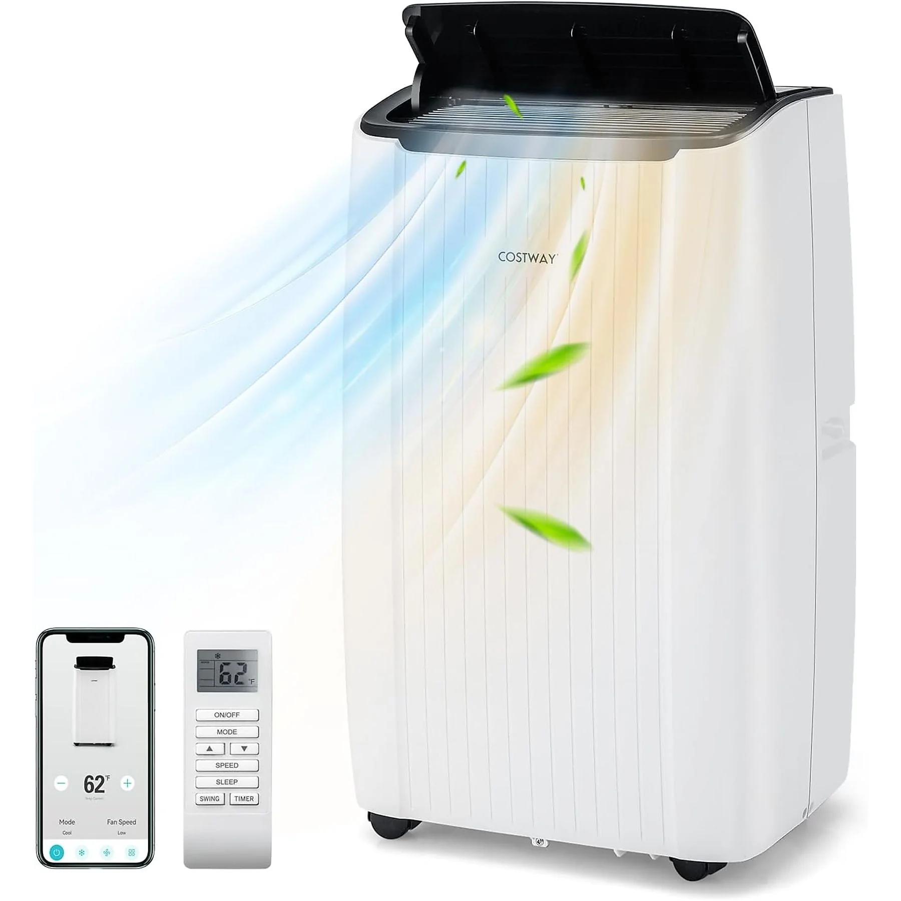 COSTWAY Klimaanlage 12000 BTU Heizung Lüfter Entfeuchter 42 qm