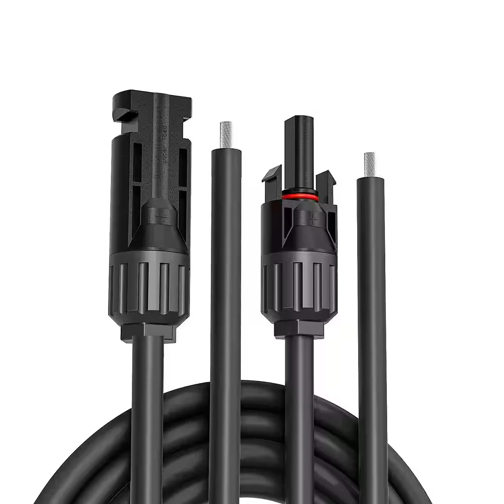 GLIESE Solarkabel 3 m Schwarz mit Stecker für Photovoltaik Anschluss