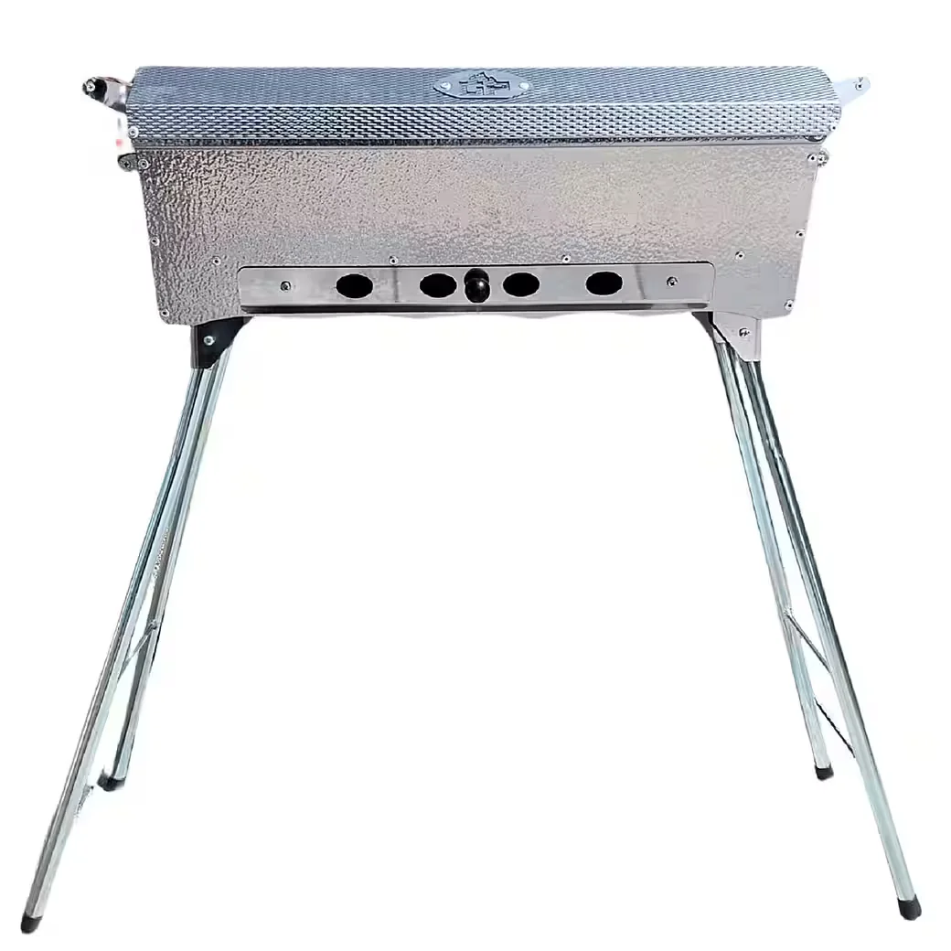 Astana Deluxe Mangal Schaschlikgrill Holzkohle rostfreier Edelstahl