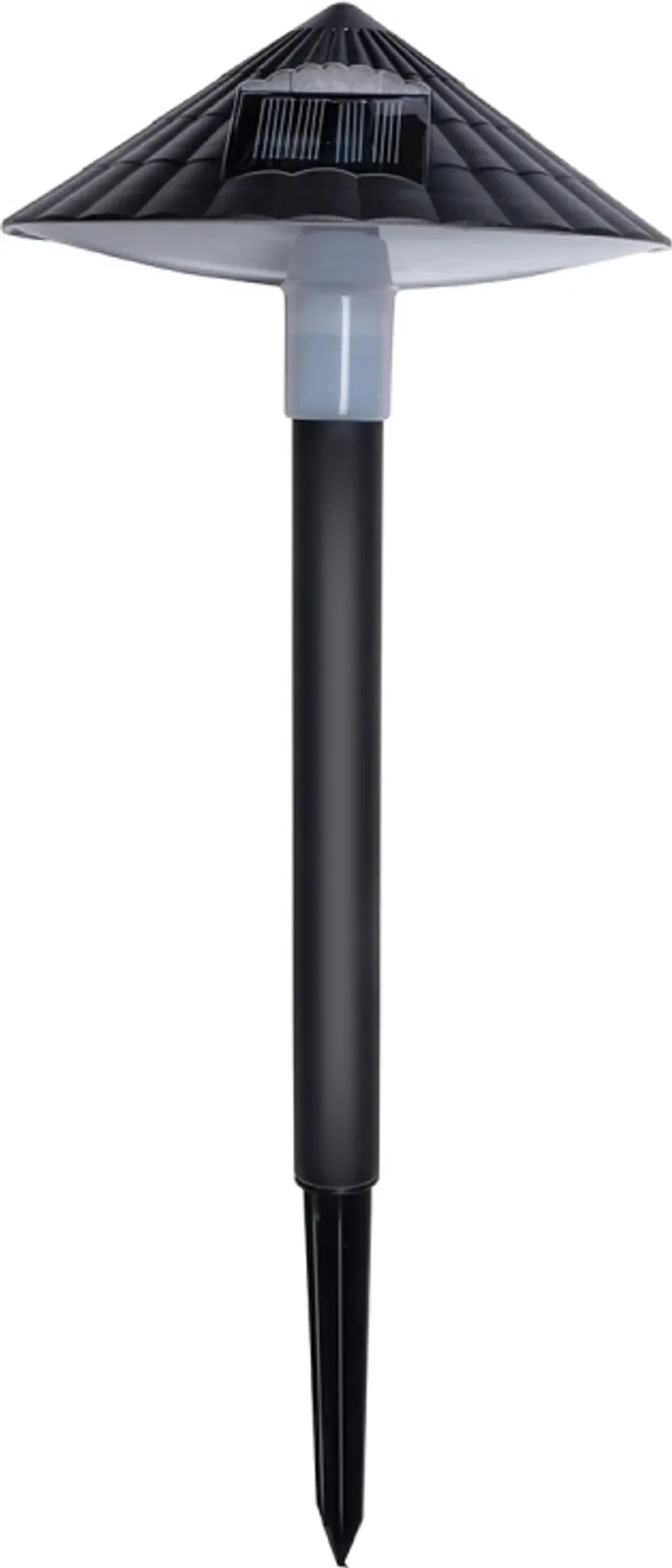 Grundig Solar-Gartenleuchte mit Lampenschirm und Erdspieß