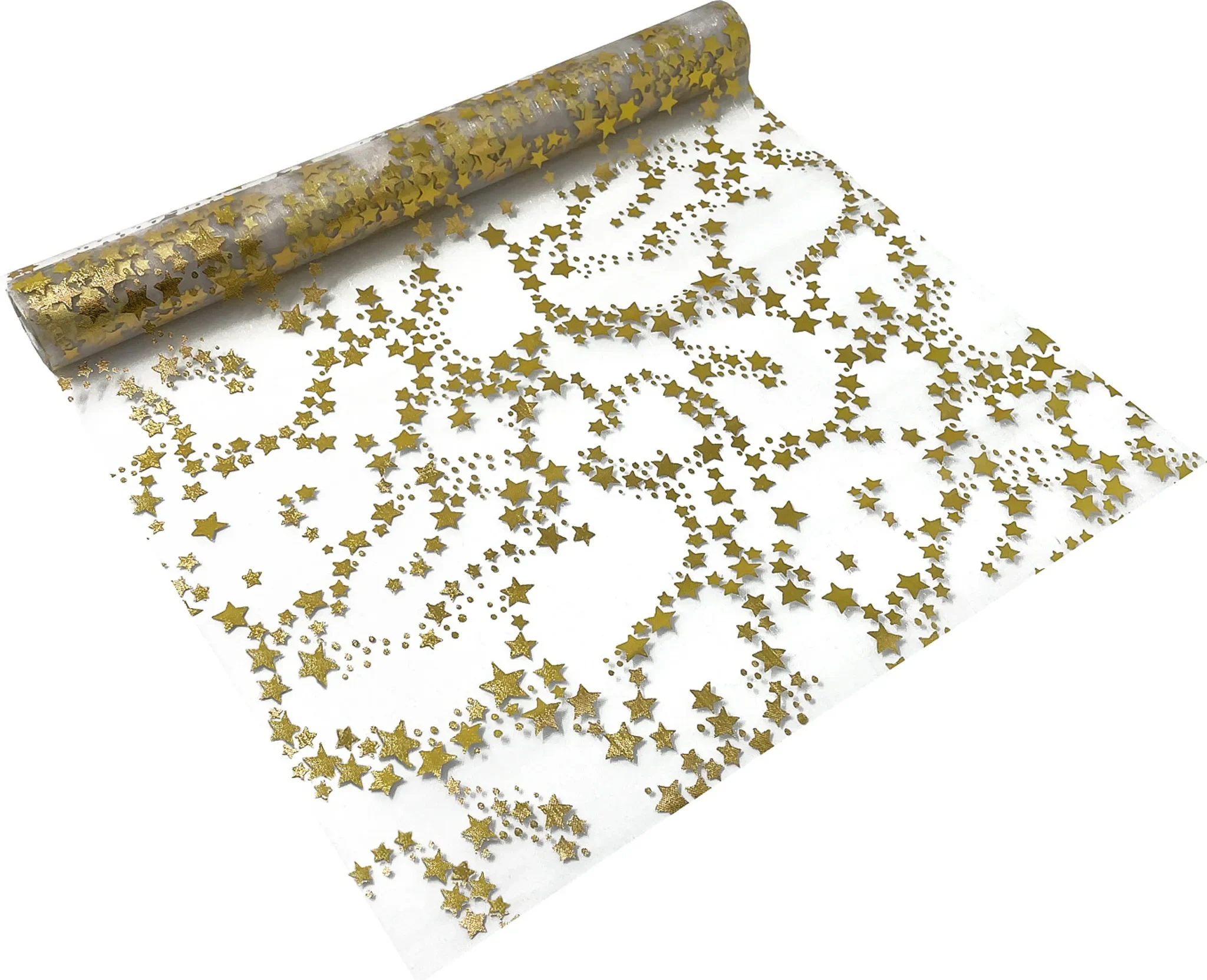 Oblique Unique – Tischläufer „Sterne“ 30×230 cm Gold