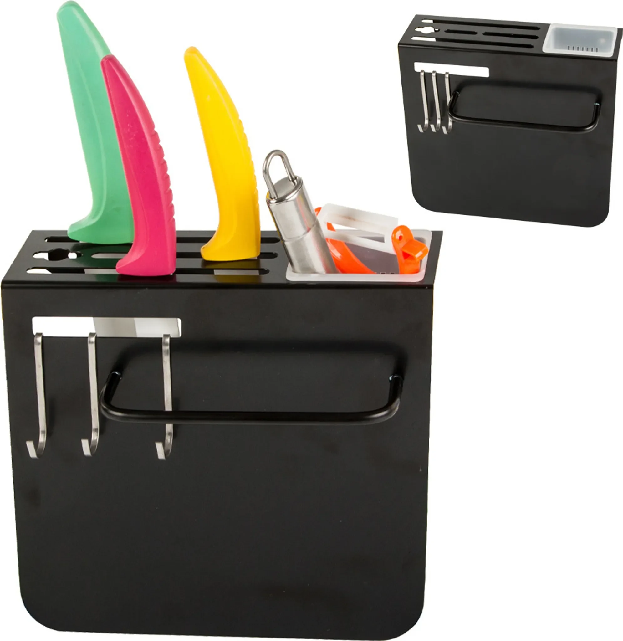 Verk – Küchenmesser-Organizer aus Metall, Schwarz